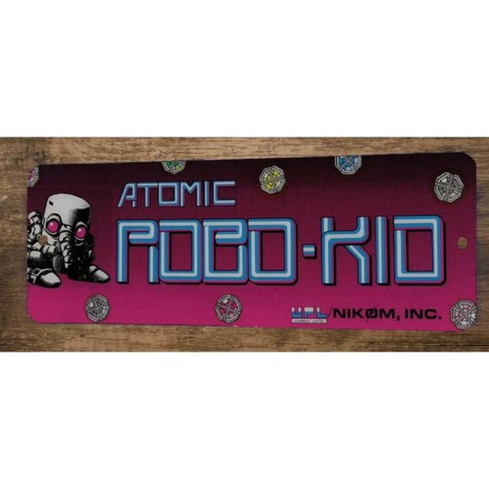 Atomic Robo Kid Arcade x12 Metal Wall Video Game‎ Marquee Banner Sign